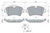 Set placute frana BOSCH 0 986 494 736