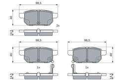 Set placute frana BOSCH 0 986 494 748