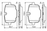 SET PLACUTE FRANA BOSCH 0 986 494 759 - Compatibil cu BMW