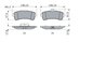 Set placute frana BOSCH 0 986 494 763