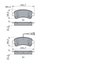 Set placute frana BOSCH 0 986 494 765
