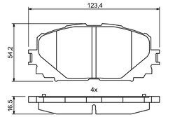 SET PLACUTE FRANA BOSCH 0 986 494 770 - Compatibil cu TOYOTA