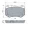 SET PLACUTE FRANA BOSCH 0 986 494 777 - Compatibil cu MERCEDES-BENZ