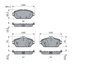 SET PLACUTE FRANA BOSCH 0 986 494 782 - Piesa auto compatibila cu mai multe marci