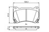 Set placute frana BOSCH 0 986 494 781
