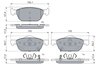 SET PLACUTE FRANA BOSCH 0 986 494 785 - Compatibil cu HONDA