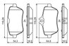 Set placute frana BOSCH 0 986 494 790