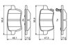 Set placute frana BOSCH 0 986 494 802