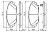 Set placute frana BOSCH 0 986 494 804