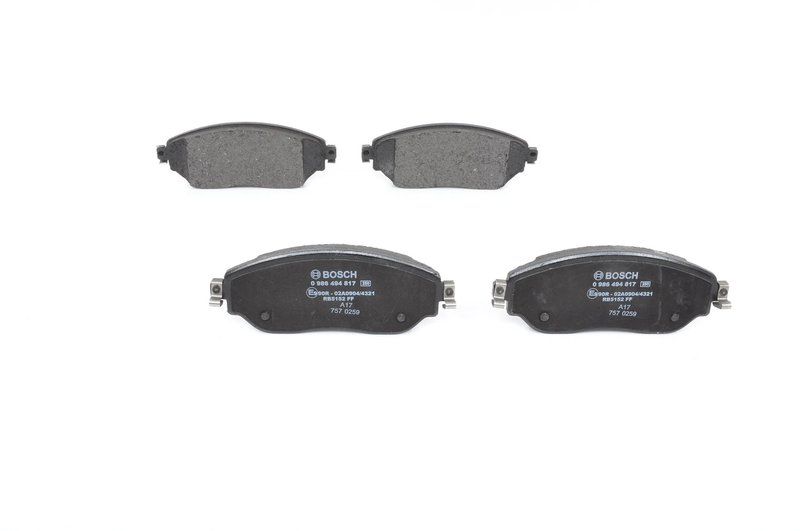 SET PLACUTE FRANA BOSCH 0 986 494 817 - Compatibil cu FIAT, RENAULT