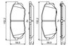 SET PLACUTE FRANA BOSCH 0 986 494 827 - Compatibil cu HYUNDAI, KIA