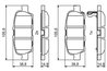 SET PLACUTE FRANA BOSCH 0 986 494 857 - Compatibil cu INFINITI, NISSAN, RENAULT