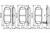 Set placute frana BOSCH 0 986 494 861