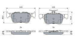 SET PLACUTE FRANA BOSCH 0 986 494 888 - Compatibil cu FORD, FORD AUSTRALIA, FORD USA