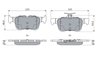 SET PLACUTE FRANA BOSCH 0 986 494 888 - Compatibil cu FORD, FORD AUSTRALIA, FORD USA