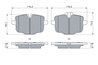 Set placute frana BOSCH 0 986 494 900