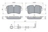 Set placute frana BOSCH 0 986 494 915
