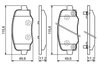 Set placute frana BOSCH 0 986 494 930