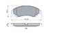 Set placute frana BOSCH 0 986 494 936