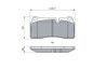 Set placute frana BOSCH 0 986 494 957