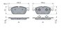 Set placute frana BOSCH 0 986 494 962