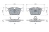 Set placute frana BOSCH 0 986 494 967