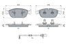 SET PLACUTE FRANA BOSCH 0 986 494 987 - Compatibil cu AUDI