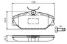 SET PLACUTE FRANA BOSCH 0 986 495 049 - Piesa auto compatibila cu mai multe marci