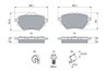 SET PLACUTE FRANA BOSCH 0 986 494 998 - Compatibil cu CITROEN, DS, FIAT, JEEP, OPEL, PEUGEOT, VAUXHALL
