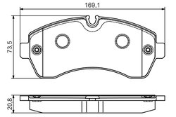 SET PLACUTE FRANA BOSCH 0 986 495 107 - Compatibil cu MERCEDES-BENZ, VW