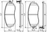 SET PLACUTE FRANA BOSCH 0 986 495 125 - Compatibil cu SUBARU, TOYOTA