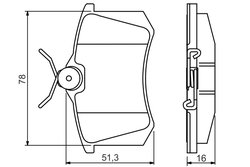 SET PLACUTE FRANA BOSCH 0 986 495 231 - Compatibil cu CITROEN, FIAT, LANCIA, PEUGEOT
