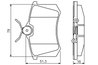 SET PLACUTE FRANA BOSCH 0 986 495 231 - Compatibil cu CITROEN, FIAT, LANCIA, PEUGEOT