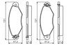 SET PLACUTE FRANA BOSCH 0 986 495 235 - Compatibil cu CITROEN, NISSAN, RENAULT