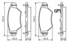 Set placute frana BOSCH 0 986 495 250