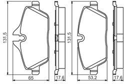 SET PLACUTE FRANA BOSCH 0 986 495 251 - Compatibil cu BMW, MINI