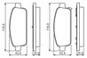 Set placute frana BOSCH 0 986 495 259