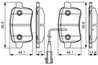 SET PLACUTE FRANA BOSCH 0 986 495 305 - Compatibil cu ALFA ROMEO