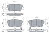SET PLACUTE FRANA BOSCH 0 986 495 370 - Compatibil cu GENESIS, HYUNDAI, KIA, SSANGYONG