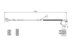 SENZOR ABS BOSCH 0 986 594 002 - Compatibil cu AUDI, SKODA, VW, VW (SVW)