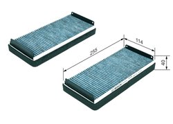 Filtru aer habitaclu BOSCH 0 986 628 528