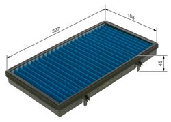 FILTRU AER HABITACLU BOSCH 0 986 628 576 - Compatibil cu NISSAN, OPEL, RENAULT, VAUXHALL
