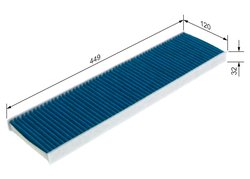 FILTRU AER HABITACLU BOSCH 0 986 628 579 - Compatibil cu MINI