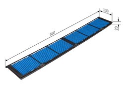 Filtru aer habitaclu BOSCH 0 986 628 608
