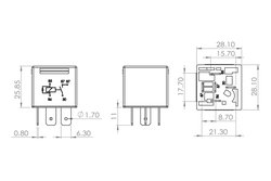 RELEU CURENT ALIMENTARE BOSCH 0 986 AH0 204 - Piesa auto compatibila cu mai multe marci