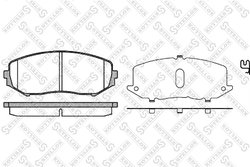 Set placute frana Stellox 001 097-SX