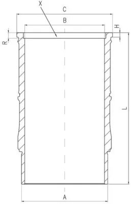 Camasa cilindru MAHLE 001 LW 00142 000
