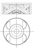 PISTON MAHLE 001 PI 00105 000 - Compatibil cu MERCEDES-BENZ