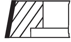 SET SEGMENTI PISTON MAHLE 001 RS 00174 0V0 - Compatibil cu FREIGHTLINER, MERCEDES-BENZ, SETRA, WESTERN STAR