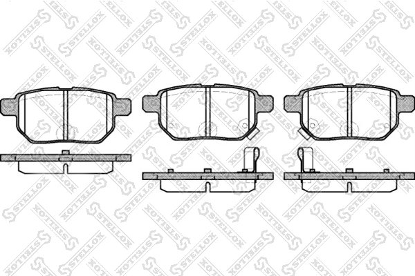 Set placute frana Stellox 002 008-SX